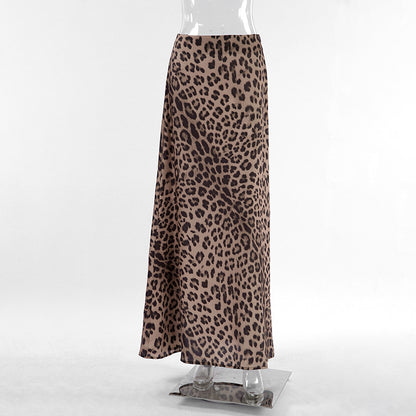 Leopard Print Mermaid Skirt