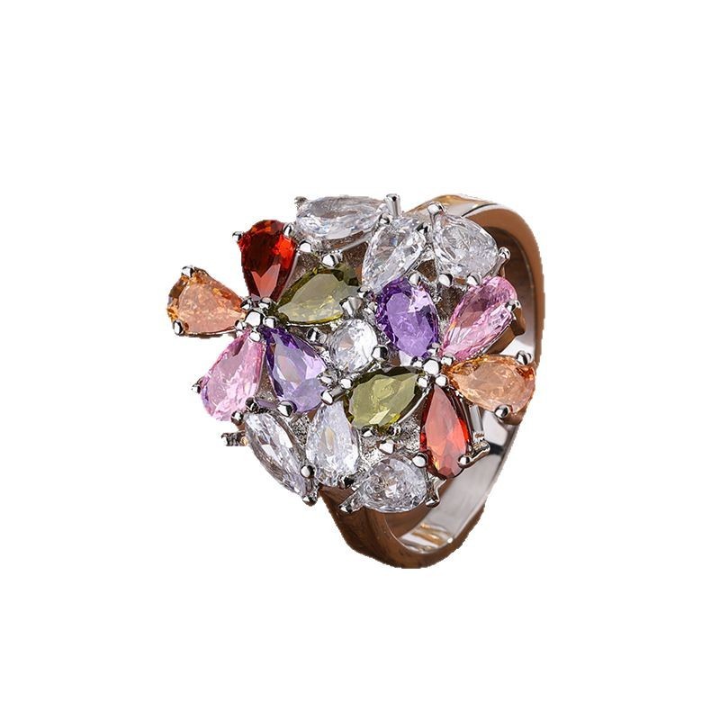 Colorful Zircon Ring