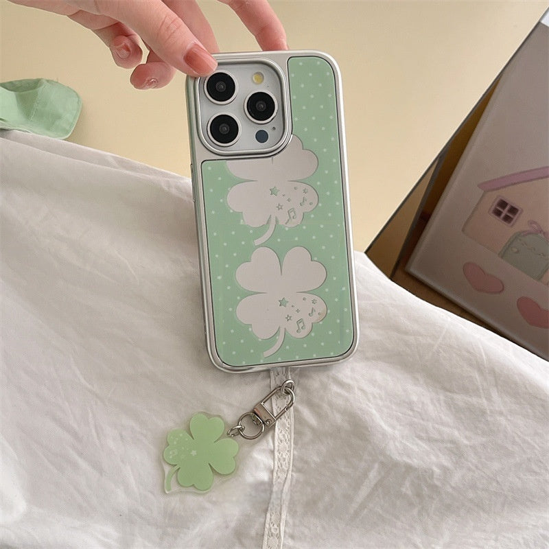 Korean Summer Lucky Four-leaf Clover iPhone Case