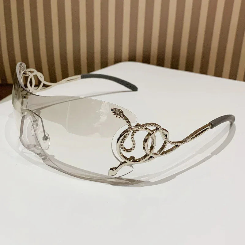 Lingsnake Metal Frameless Lux Sunglasses - Viexta