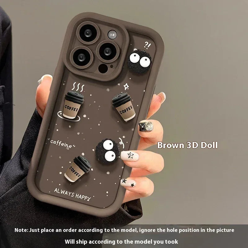 Cute Briquette Biscuit Drop-resistant Soft IPhone Case - Viexta
