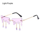 Fashion Butterfly Rimless Sunglasses For Women - Viexta