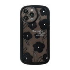 Advanced Black Flower Silicone iPhone Case - Viexta