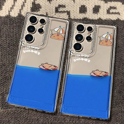 Summer Surfing Puppy Pores Samsung Case