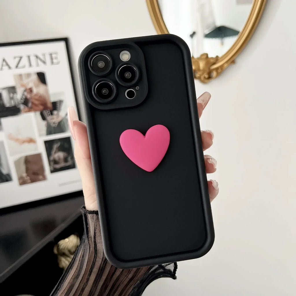 three-dimensional-heart-mobile-iphone-case - Viexta