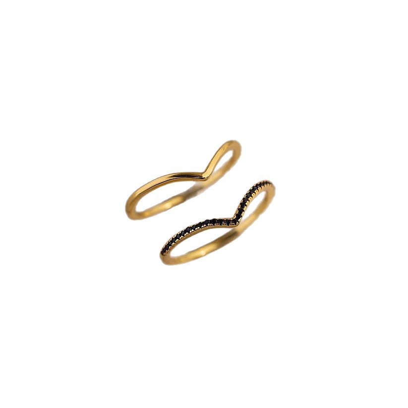 New Herringbone Ring Set