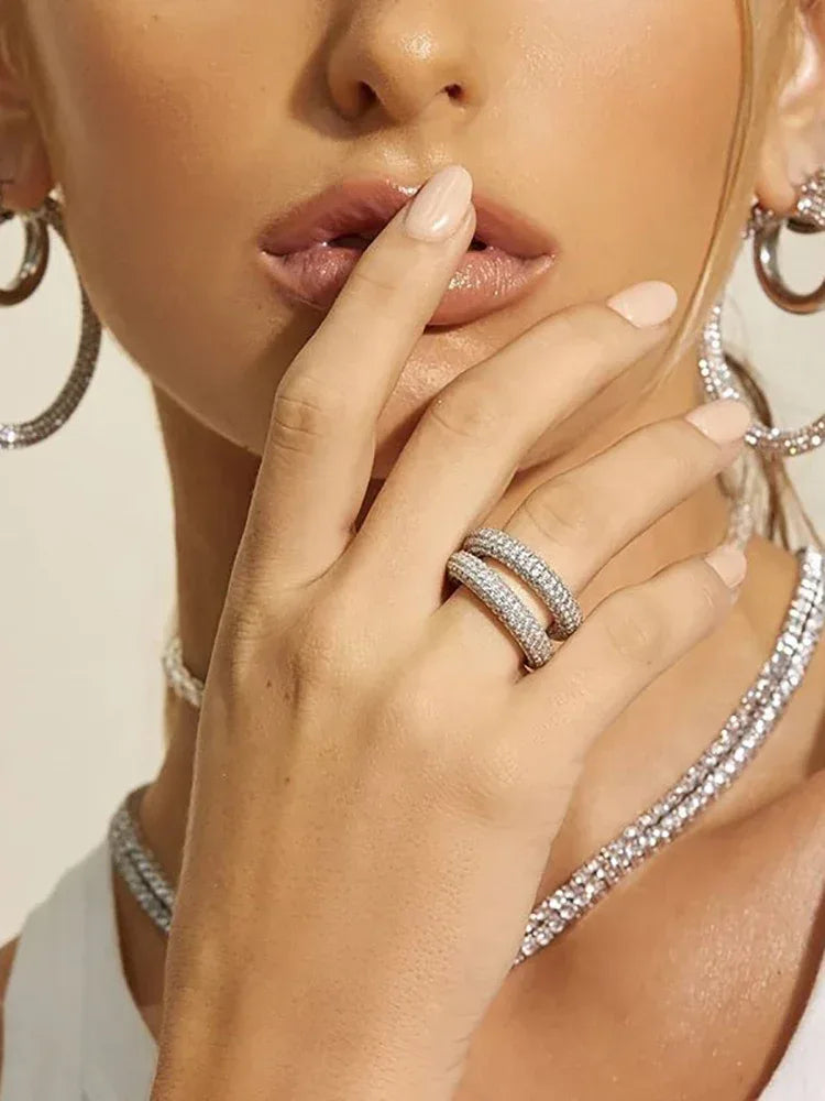 Diamond Round Ring - Viexta