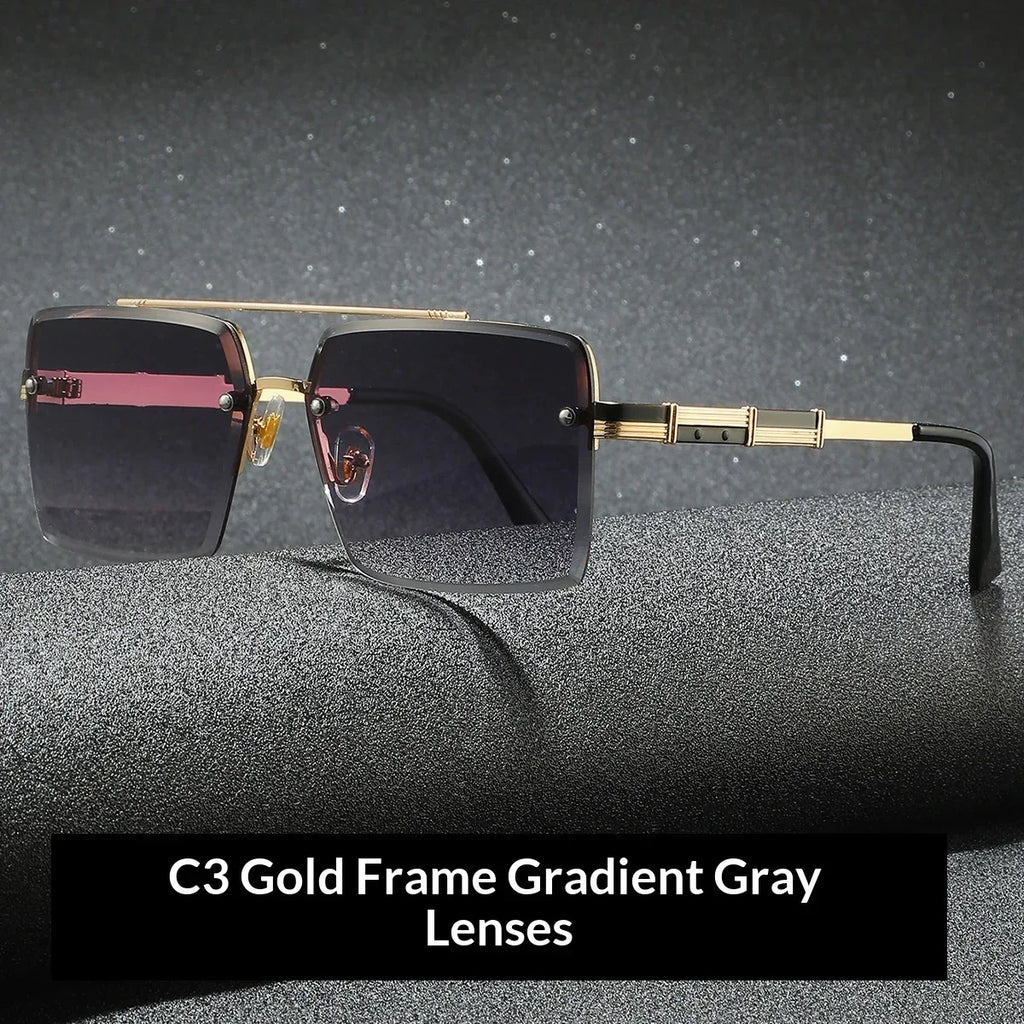 Mens Vintage Versatile Driving Sunglasses - Viexta