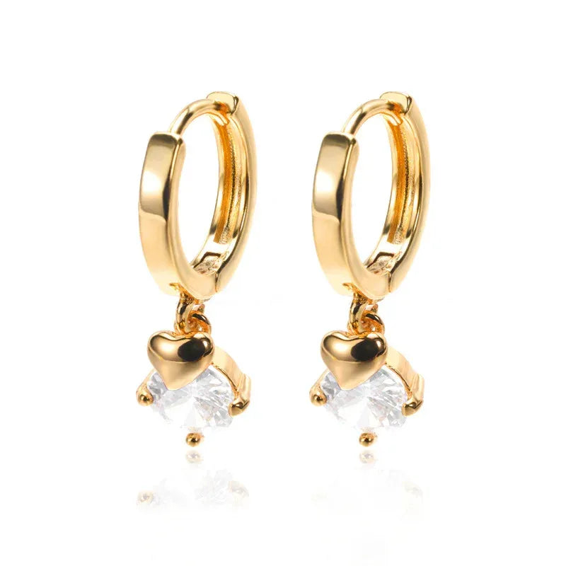 Micro Inlaid Zircon Eardrops - Viexta