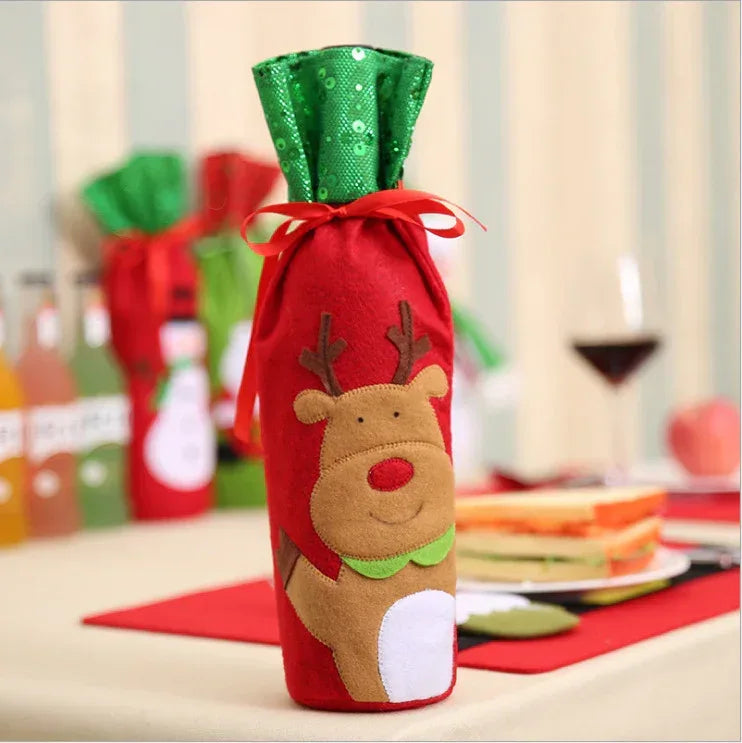 christmas-decorations-christmas-wine-bottle-socks - Viexta