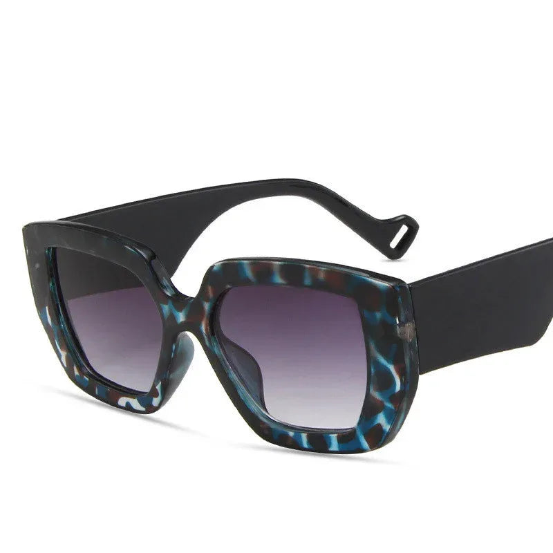 Side Polygon Contrast Sunglasses - Viexta