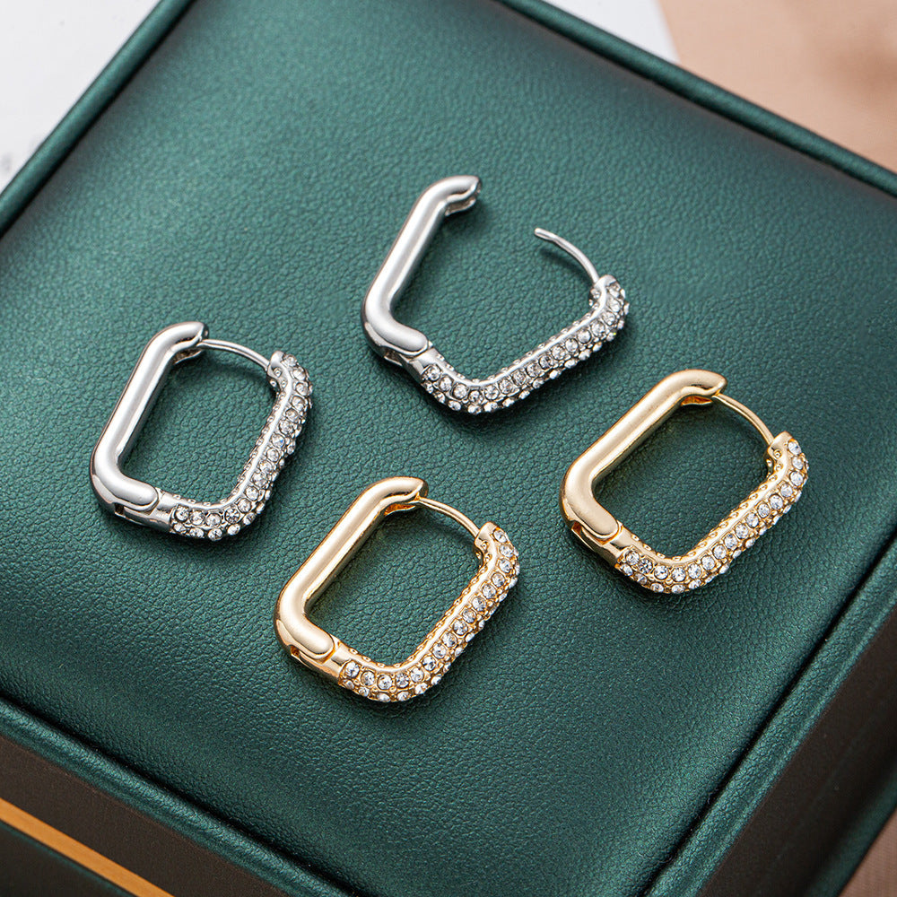 High-grade Round Ring Earrings Women