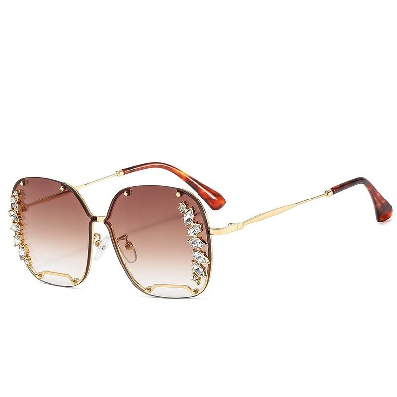 Luxury Oversized Rhinestones Sunglasses