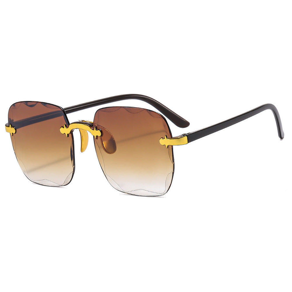Frameless border UV sunglasses