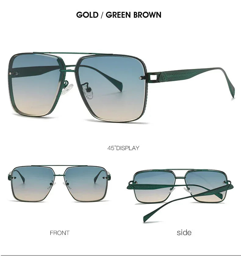 Casual Fashion Metal Frame Sun Glasses - Viexta