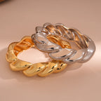 Metal Twist Open Bangle