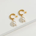 Embossed Stainless Steel Earrings - Viexta
