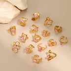 Stainless Steel Zircon Ring For Women