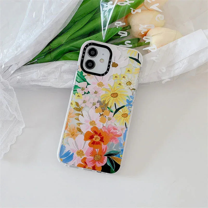 Summer Flower Fall-proof iPhone Case - Viexta