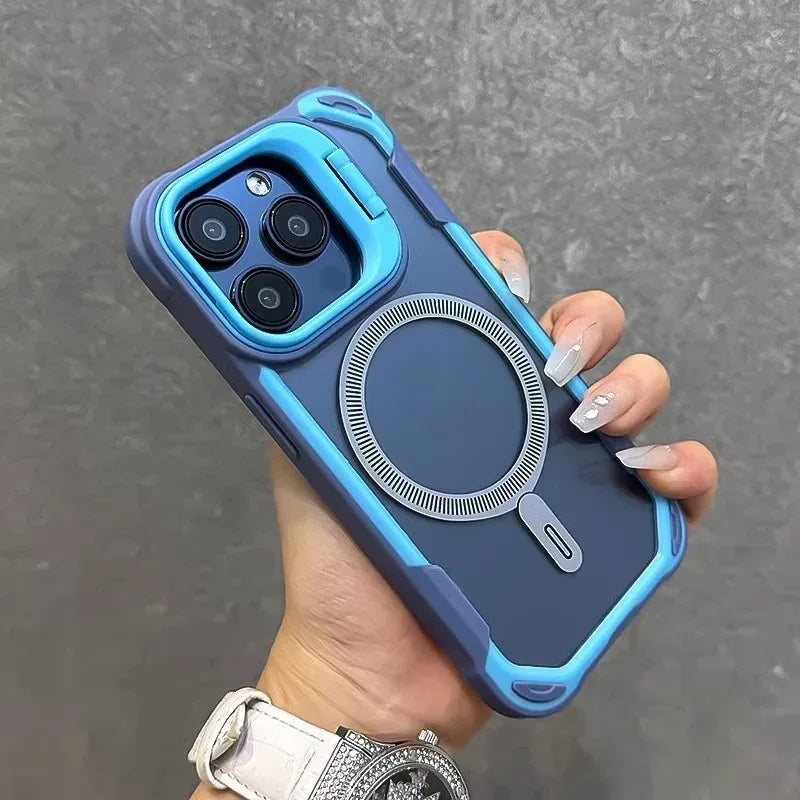 Lens Cover Bracket iPhone Case - Viexta
