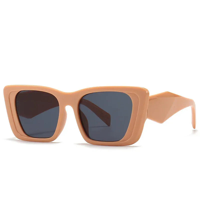 New Women's Fashion Large Frame Square Sunglasses - Viexta