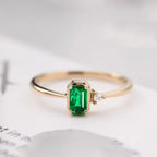 Emerald Diamond Ring - Viexta