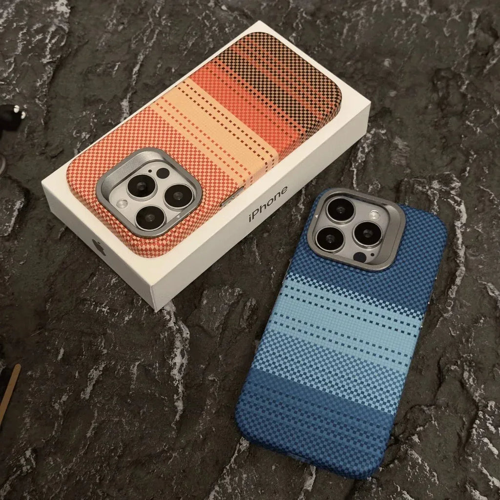 kevlar-magnetic-carbon-fiber-pattern-iphone-case - Viexta