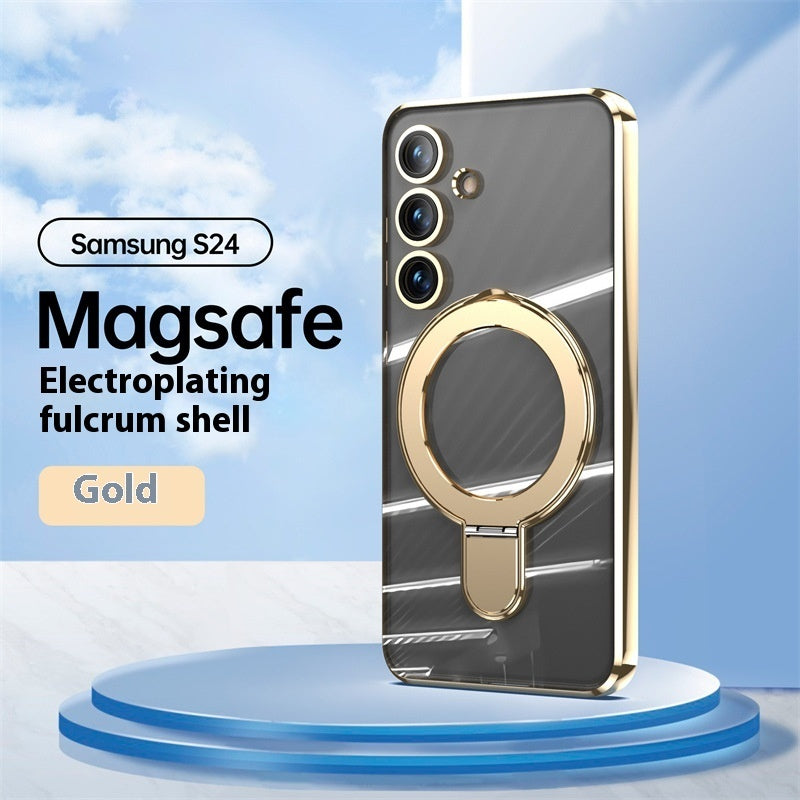 Transparent Plating Bracket Silicone Samsung Protective case