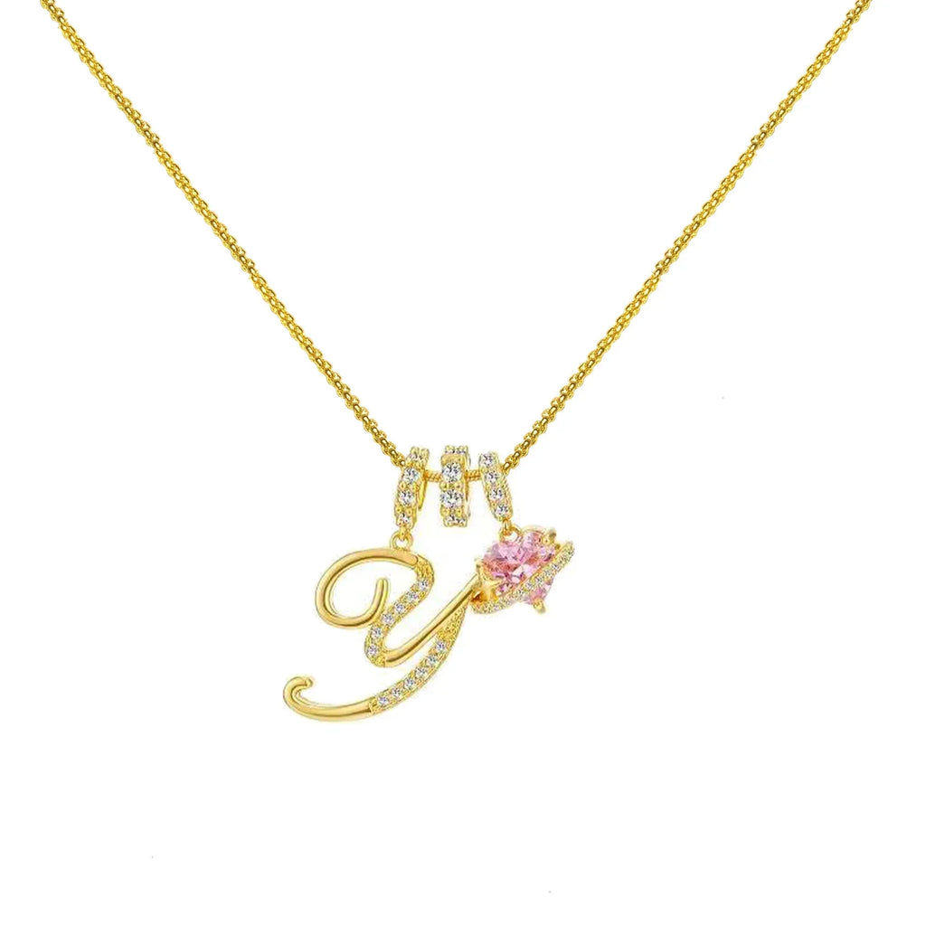 Dopamine 26 English Letter Necklace - Viexta