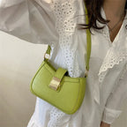 Crossbody Shoulder Solid Color Casual Square Bag - Viexta