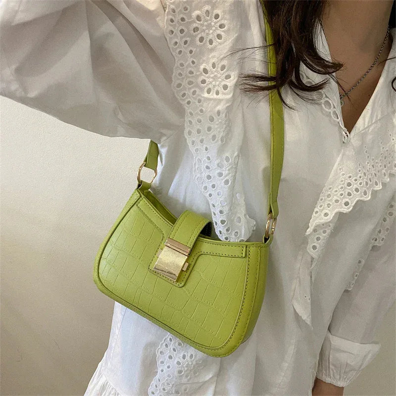 Crossbody Shoulder Solid Color Casual Square Bag - Viexta