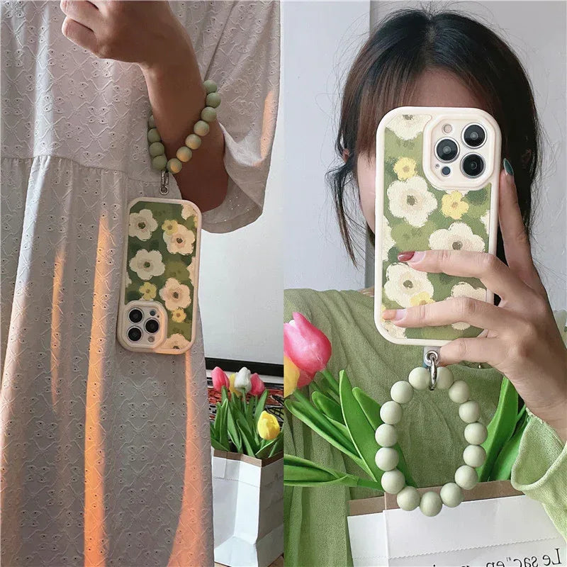 Green Flowers iPhone Case - Viexta