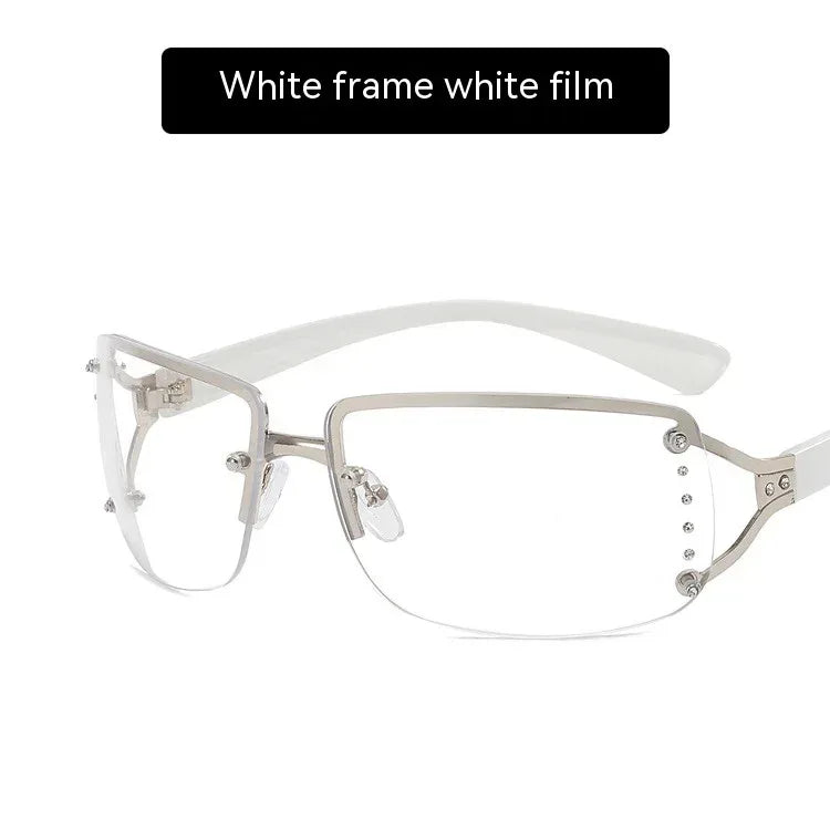UV-proof Large Frame Diamond Sunglasses - Viexta