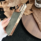 Electroplated Metal Fine Hole Lens iPhone Case