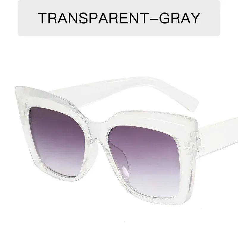 Women's Fashion Large Frame Cat Eye Sunglasses - Viexta