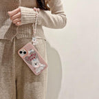 Polka Dot Chain Chlorophytum Girl iPhone Case - Viexta