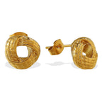 Retro Twist Knot Snake Pattern Stud Earrings