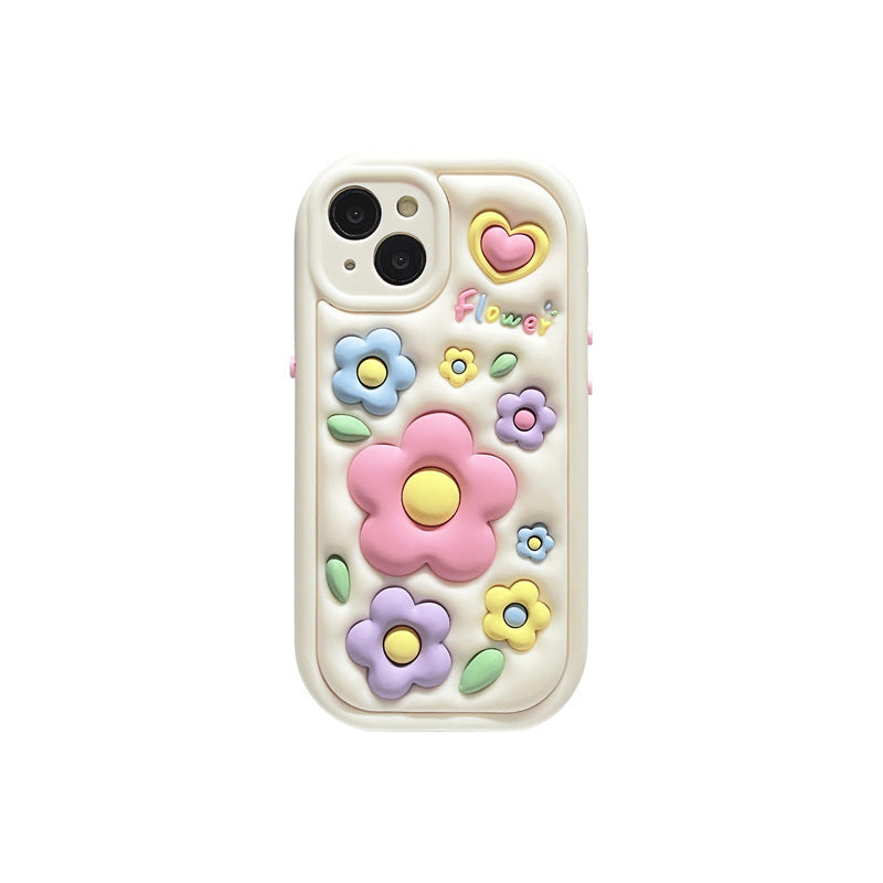 Three-dimensional Flower iPhone Case