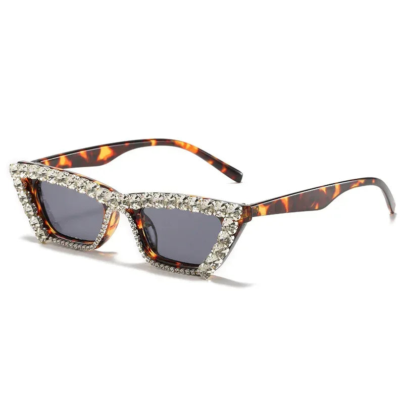 New Small Frame Diamond Glasses - Viexta
