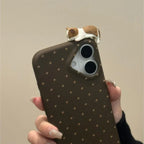 Cute Polka-dot Cat iPhone Case - Viexta