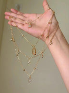 Round Pendant Multi-Layer Necklace