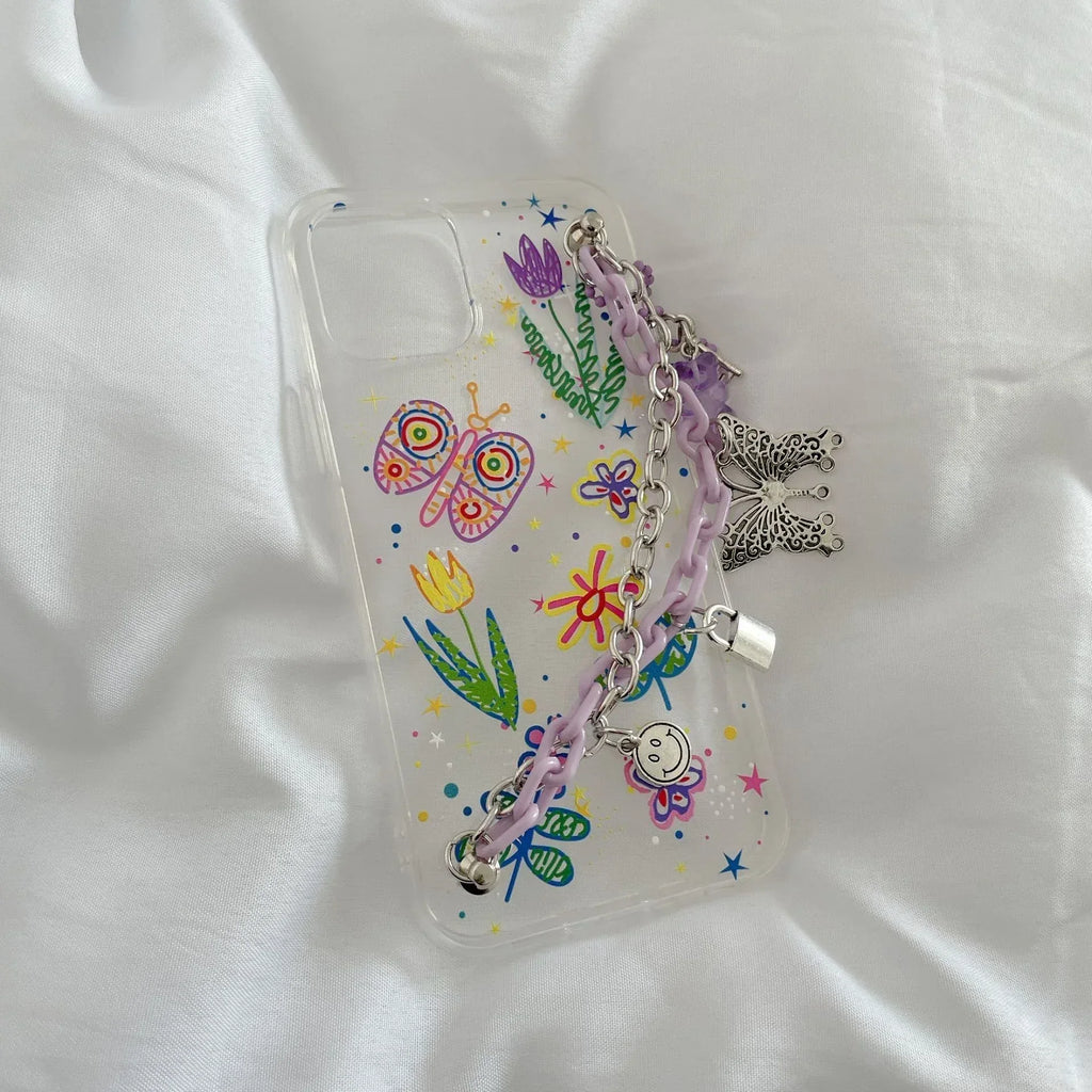 Purple Butterfly Bracelet iPhone Case - Viexta
