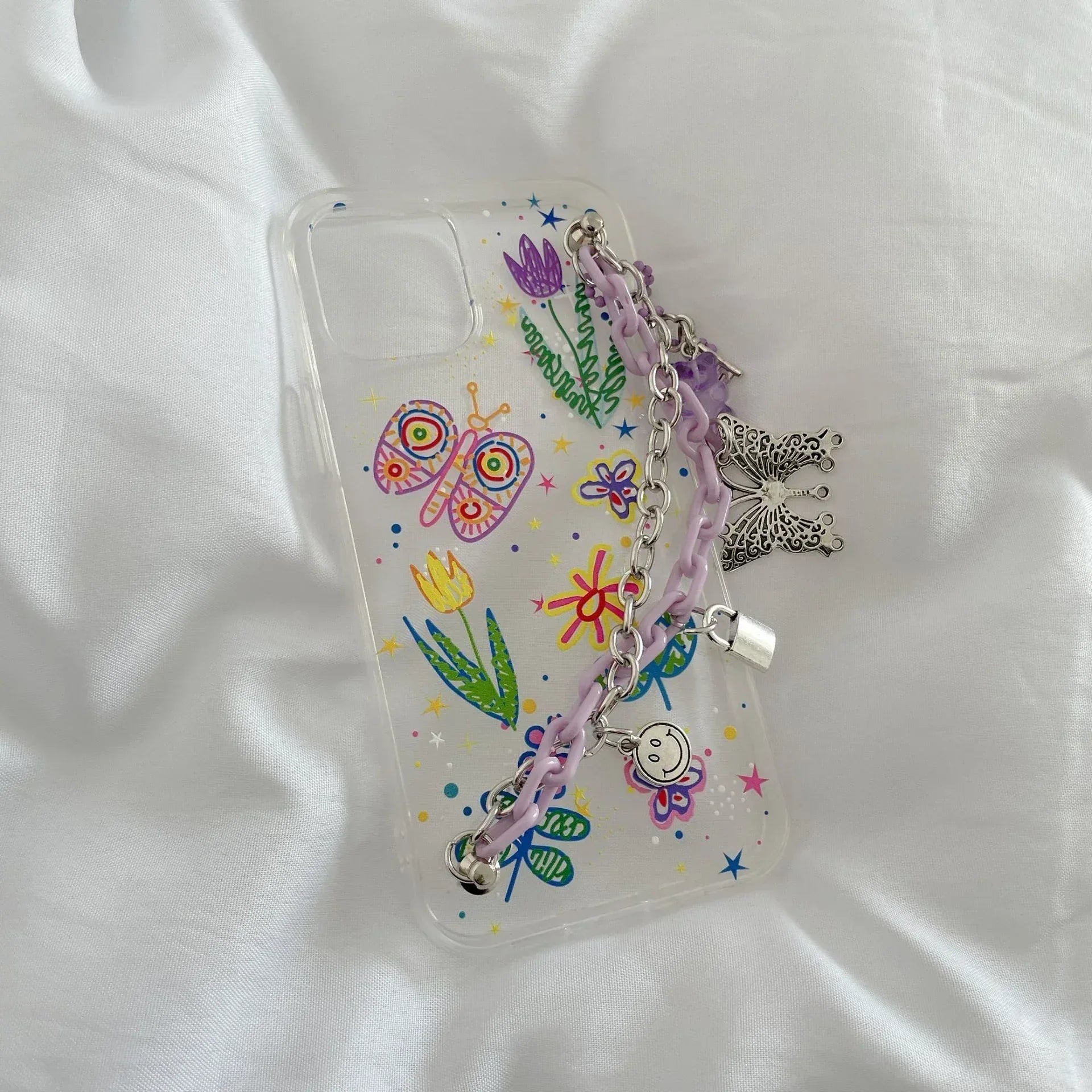 Purple Butterfly Bracelet iPhone Case - Viexta