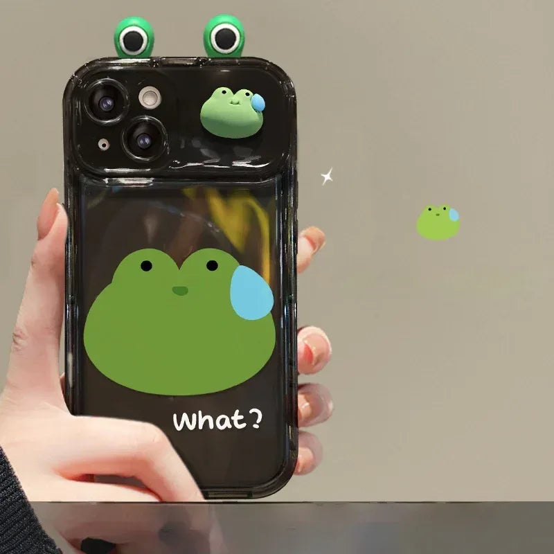 frog-flip-mirror-silicone-iphone-case - Viexta