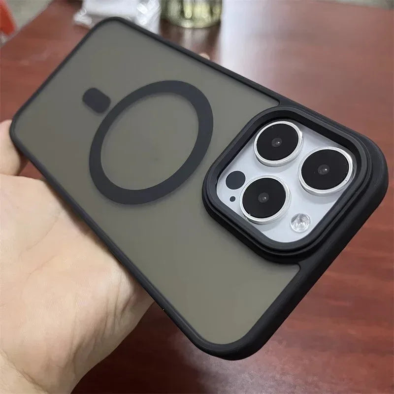 Solid Color Magnetic Frosted iPhone Case - Viexta