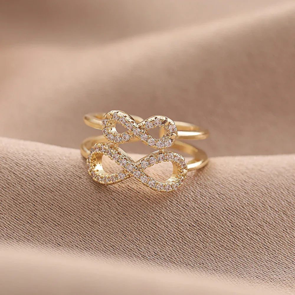 Double Layer Zircon Ring - Viexta