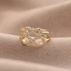 Double Layer Zircon Ring - Viexta