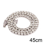 4mm Zircon Tennis Necklace In Stainless Steel - Viexta