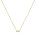 Angel Digit Stainless Steel Three-link Number Pendant Necklace - Viexta