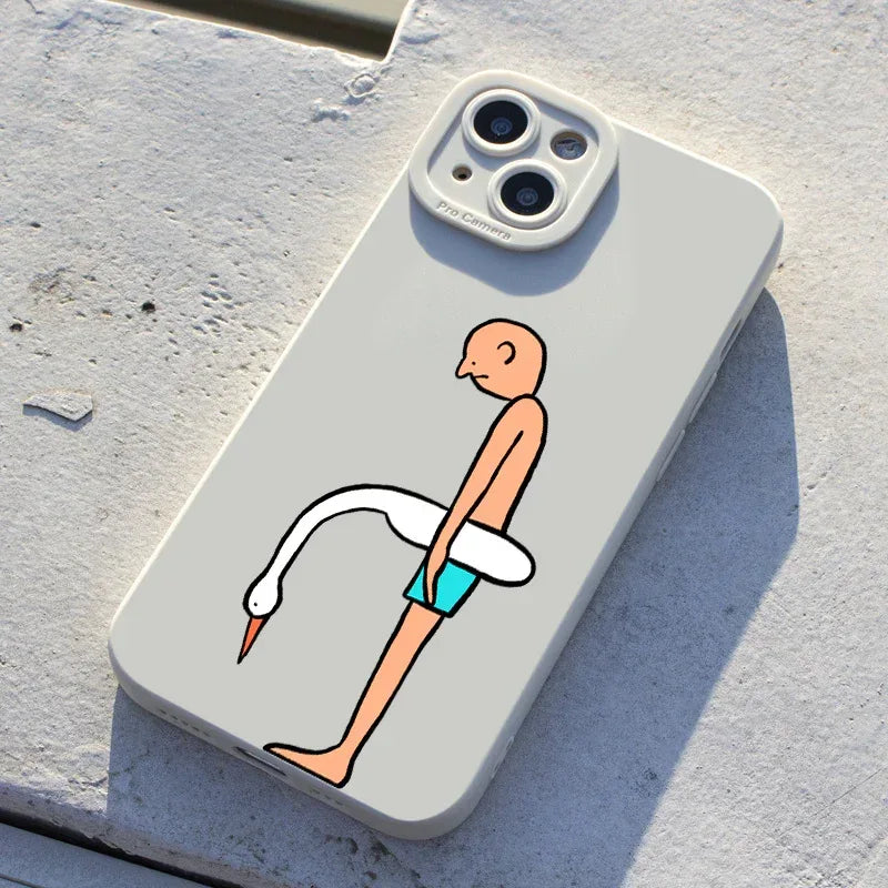Depressed Niche Silicone iPhone Case - Viexta